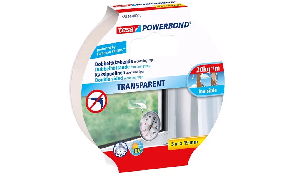 TESA Monteringstape Transparent 20kg\/m v:5726195 TESA Monteringstape Transparent 20kg\/m v:5726195