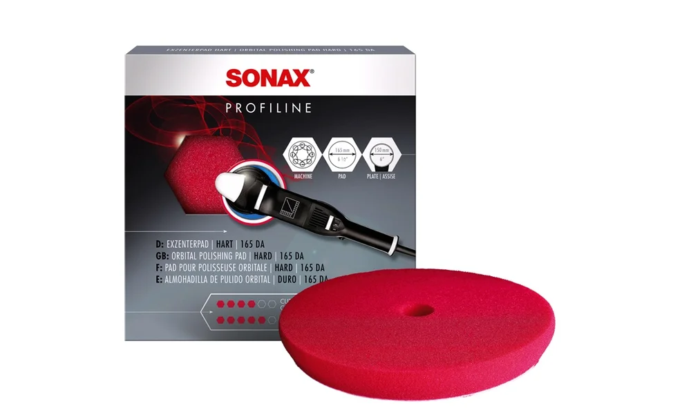 SONAX Poleringspute Rød Ø165 Hard v:429878