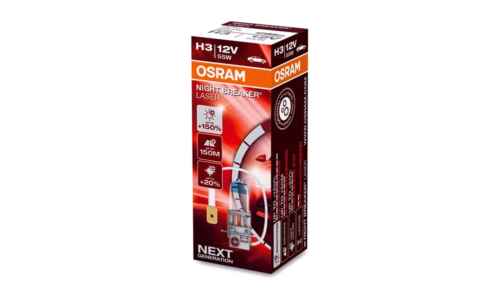 NightBreaker pære Laser +150 H3 Osram v:5093798