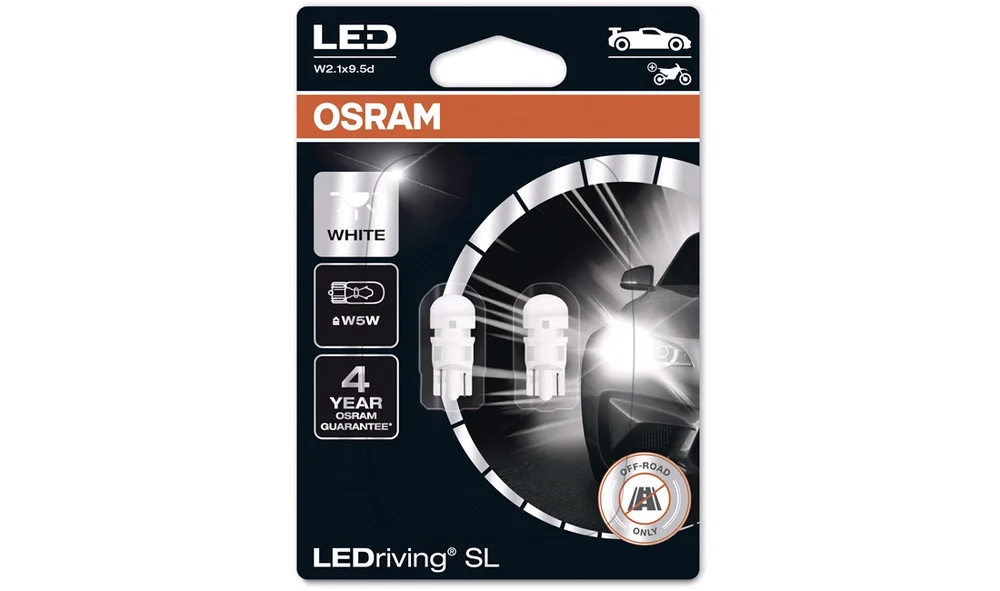 Pæresett LED Retro 12V W5W 6000K Osram v:214772 Pæresett LED Retro 12V W5W 6000K Osram v:214772