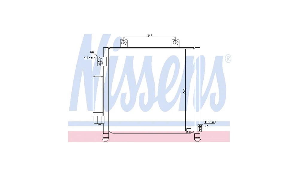 Kondensator, Klimaanlegg 940302 (Nissens v:304061