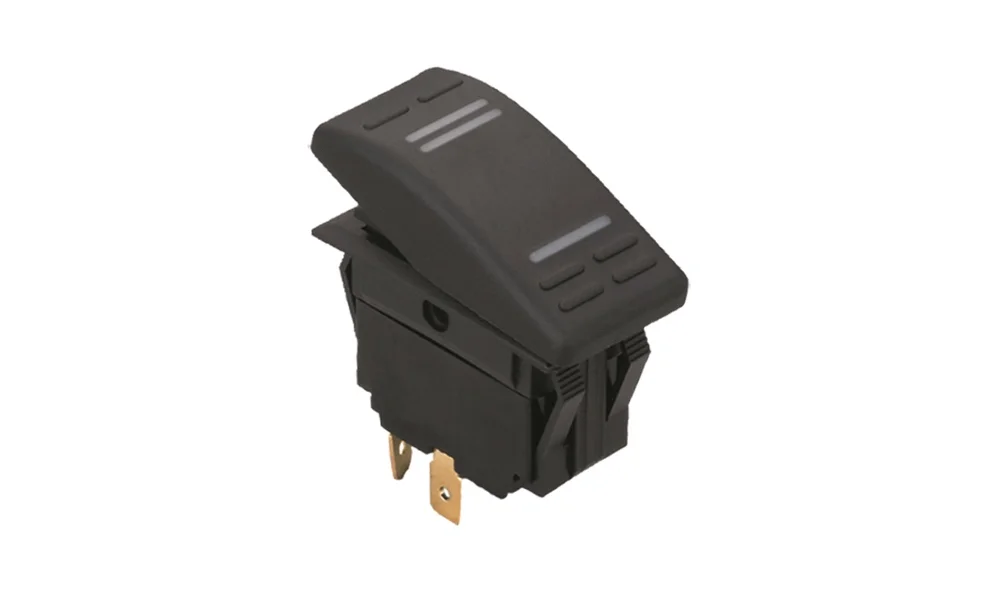 Kontakt 3 poler med LED on med returfjer v:3278826