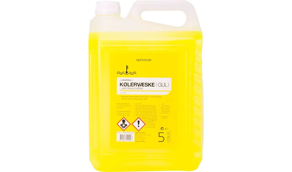 Kjølevæske, Gul, 5 liter v:9004586