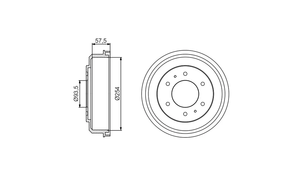 Bremsetrommel - 0 986 477 220 - (BOSCH) v:4776771