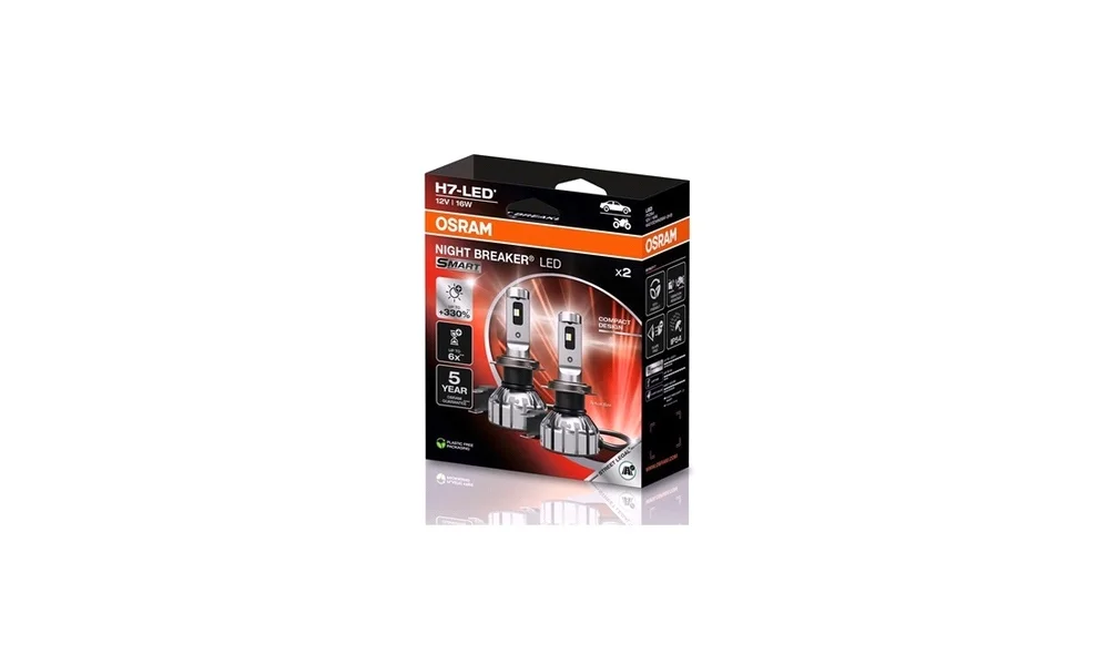 Pæresett H7 LED Night Breaker Smart v:8751490