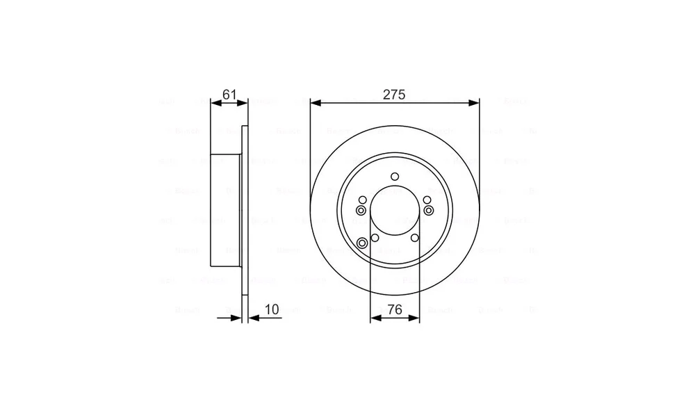 Bremseskive - 0 986 479 525 - (BOSCH) v:6983727