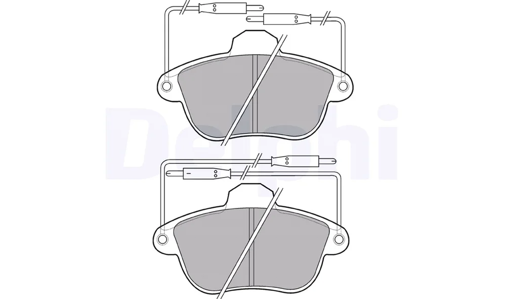 Bremsekloss Sett - LP741 - (Delphi) v:8806758
