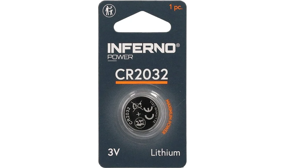 Lithium knappcellebatteri CR2032 v:9413307