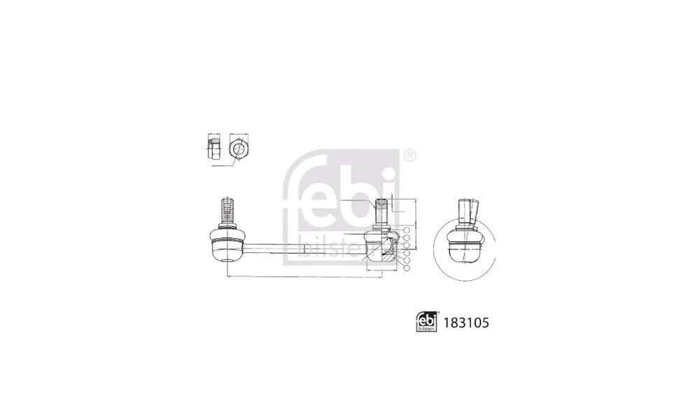 Stang, Stabilisator – 183105 – (Febi) v:2835422 Stang, Stabilisator – 183105 – (Febi) v:2835422