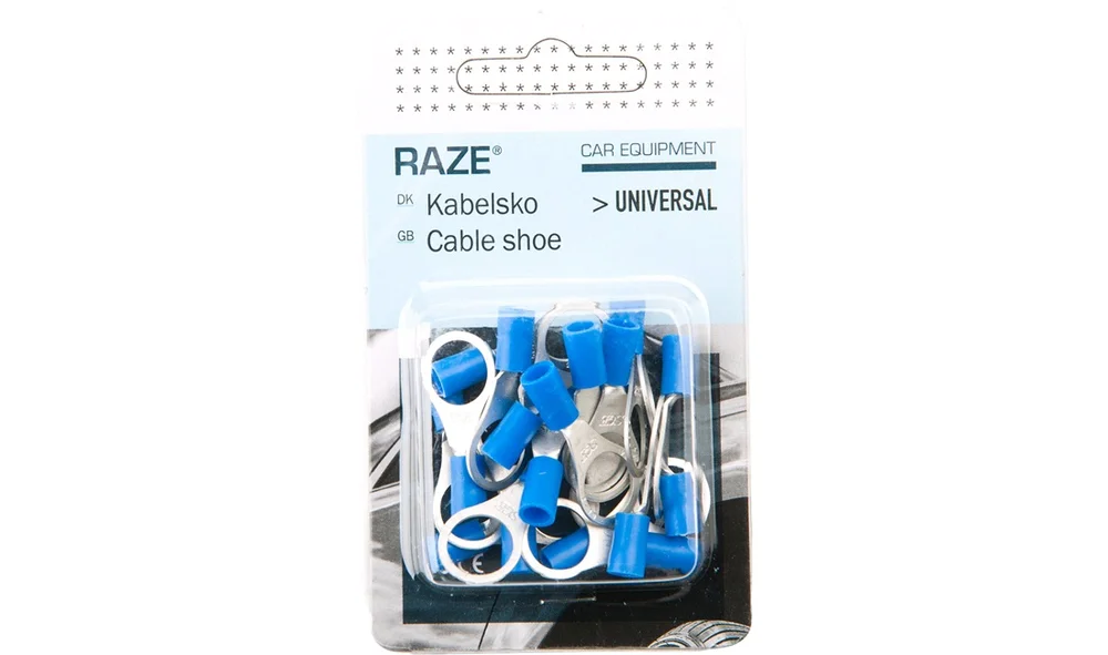 Kabelsko m\/ring 10mm, 20stk, blå v:7050051