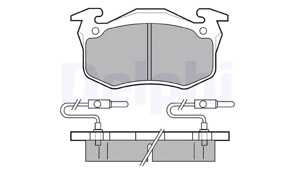 Bremsekloss Sett - LP350 - (Delphi) v:6103871
