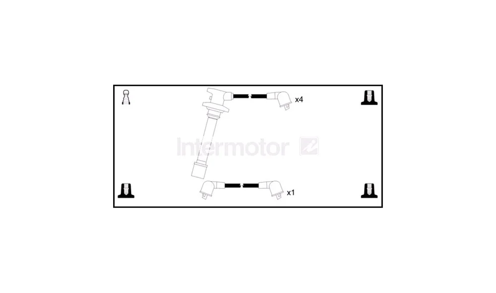Tennplugg Kabelsett 76220 (Intermotor) v:607549 Tennplugg Kabelsett 76220 (Intermotor) v:607549