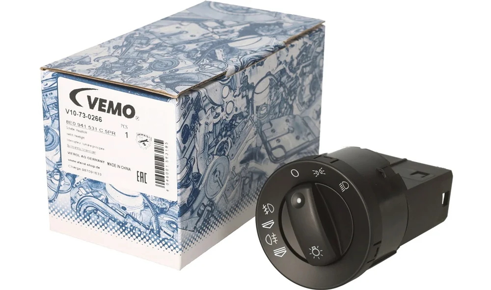 Bryter, hovedlys – V10-73-0266 – (Vemo) v:7630037 Bryter, hovedlys – V10-73-0266 – (Vemo) v:7630037