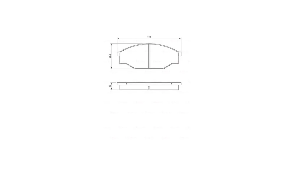 Bremsekloss Sett 0 986 424 382 (BOSCH) v:6891875
