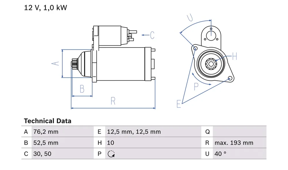 Starter – 0 986 020 780 – (BOSCH) v:8273467 Starter – 0 986 020 780 – (BOSCH) v:8273467
