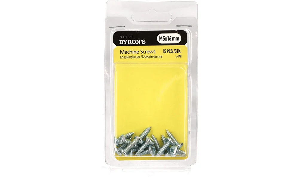 Skruer PH M5x16 mm – 15 stk v:8812554 Skruer PH M5x16 mm – 15 stk v:8812554