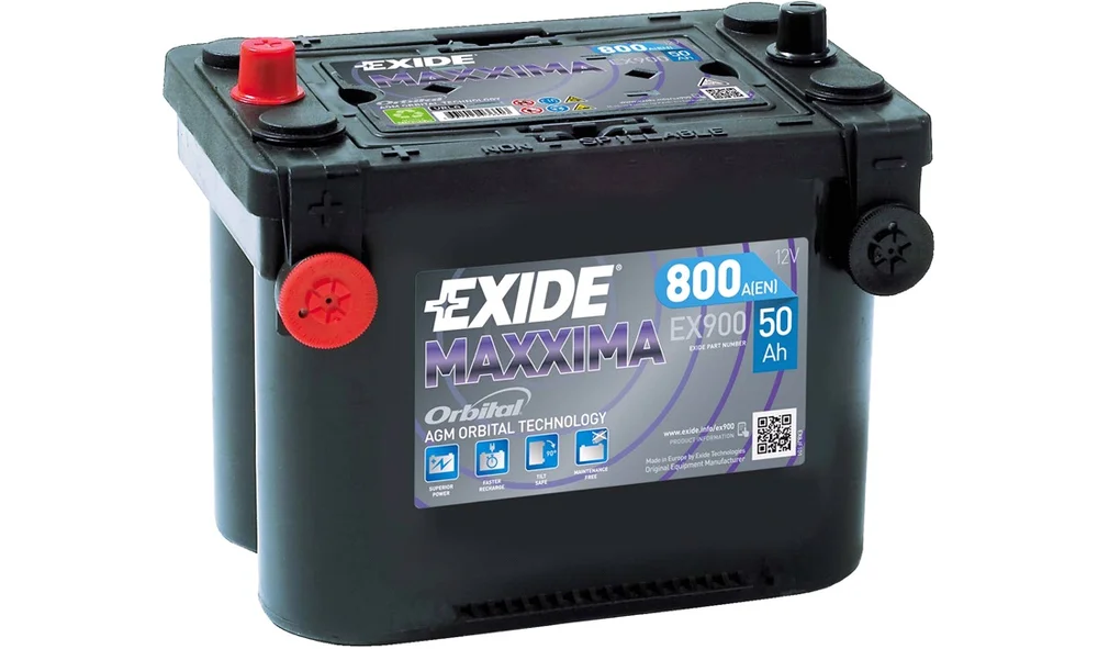 Batteri Exide 12V-50Ah EX900 AGM MAXXIMA v:9357896 Batteri Exide 12V-50Ah EX900 AGM MAXXIMA v:9357896