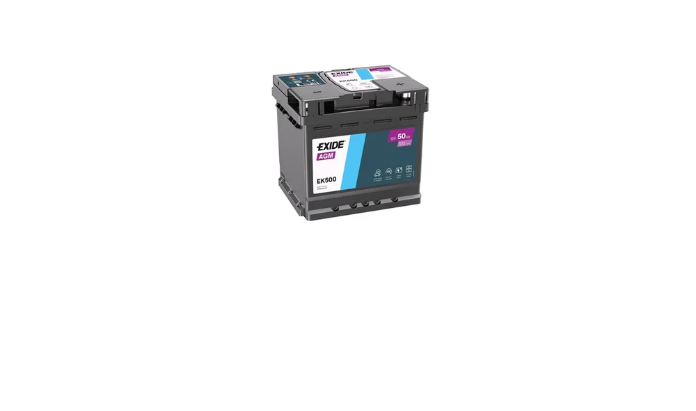Batteri - EK500 - AGM - (Exide) v:550010