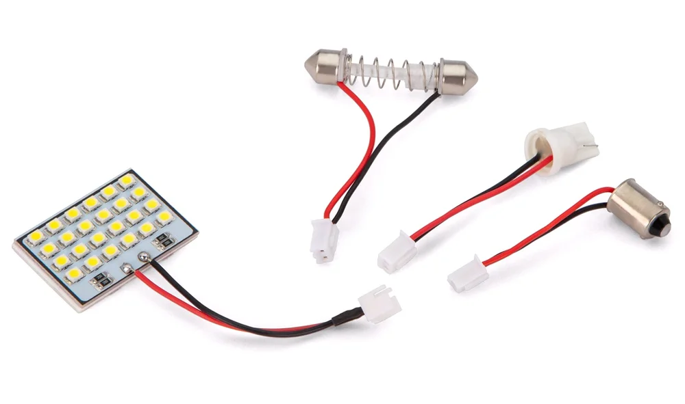 LED interiør lys 25x35mm med 3 adaptere v:641233