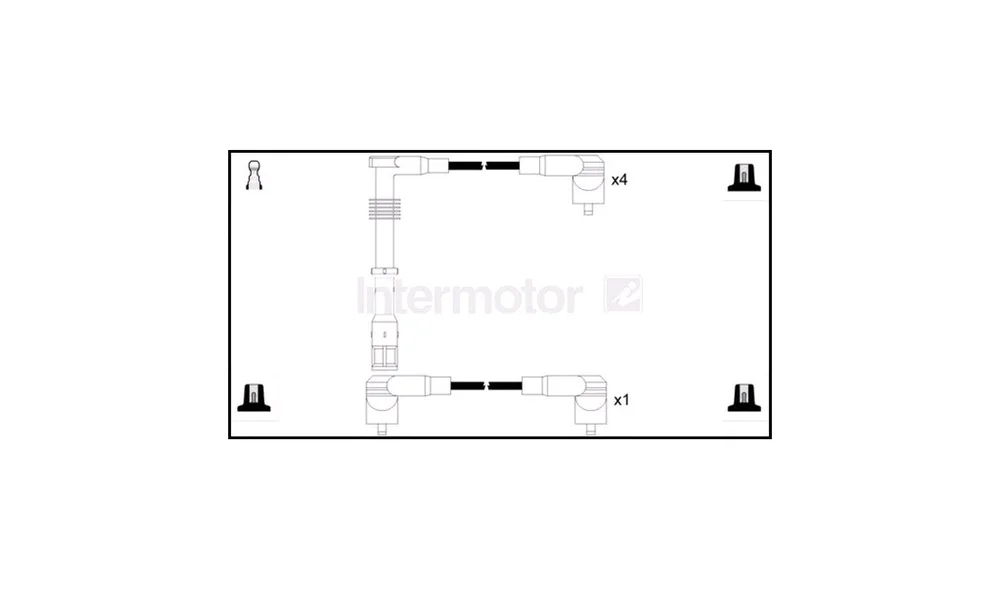 Tennplugg Kabelsett 73325 (Intermotor) v:1144138 Tennplugg Kabelsett 73325 (Intermotor) v:1144138