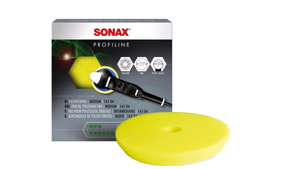 SONAX Poleringspute Gul Ø155 Medium v:6333368 SONAX Poleringspute Gul Ø155 Medium v:6333368