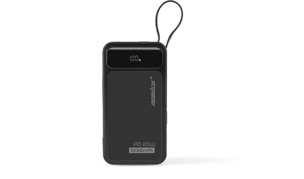 Powerbank 10000 mAh 20W, med kabel v:9111054 Powerbank 10000 mAh 20W, med kabel v:9111054