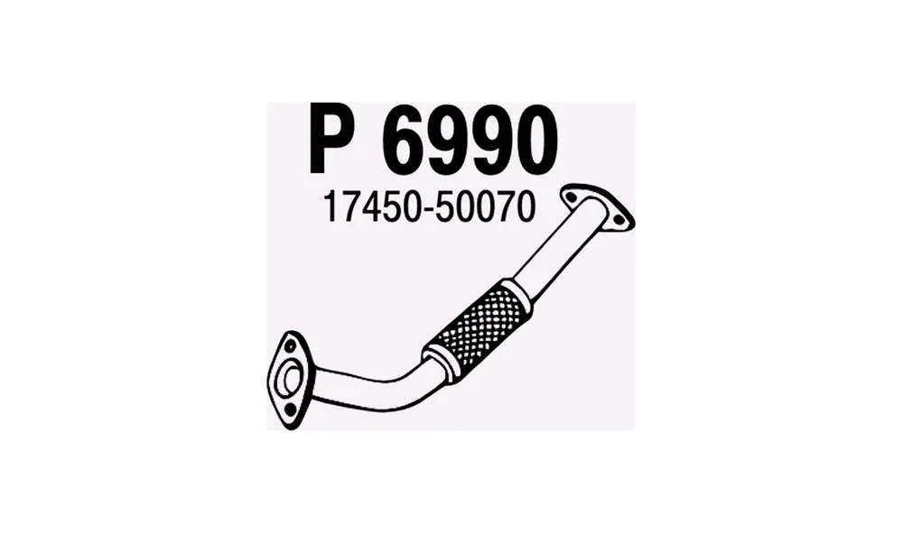 Eksosrør - P6990 - (Fenno) v:5919868