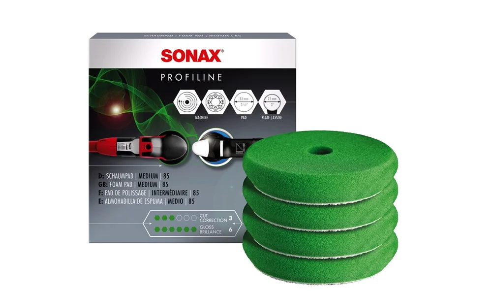 SONAX Profiline Poleringspute Grønn 75mm v:6397018