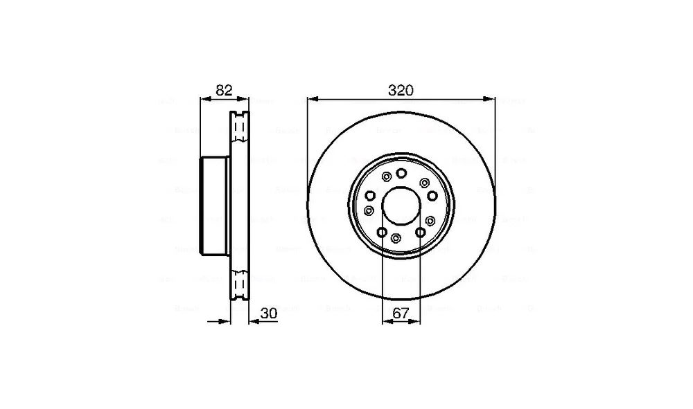 Bremseskive - 0 986 478 527 - (BOSCH) v:6542185