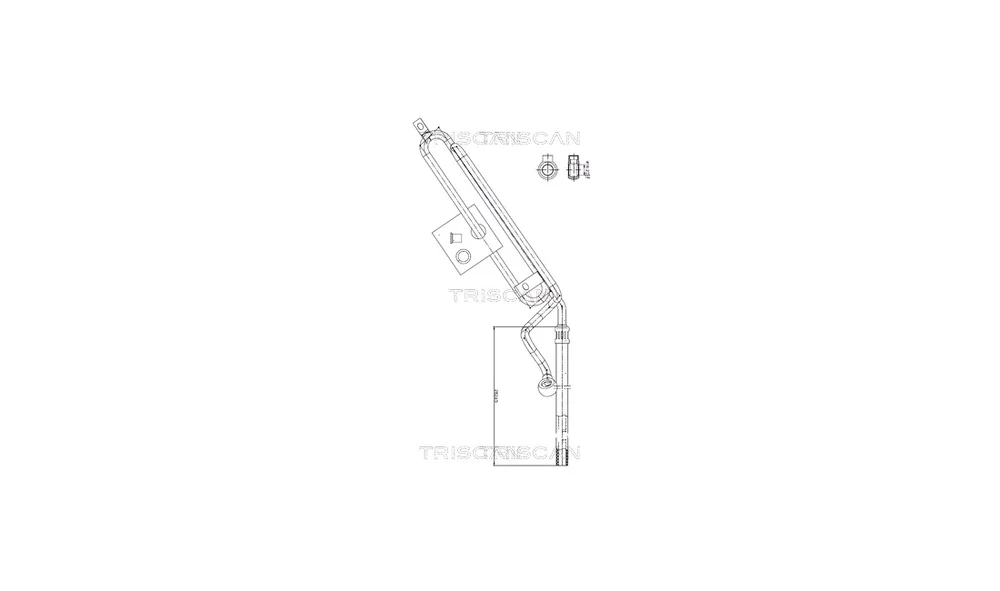 Hydraulikkslange, styring 8516 11022 (Tr v:3384908