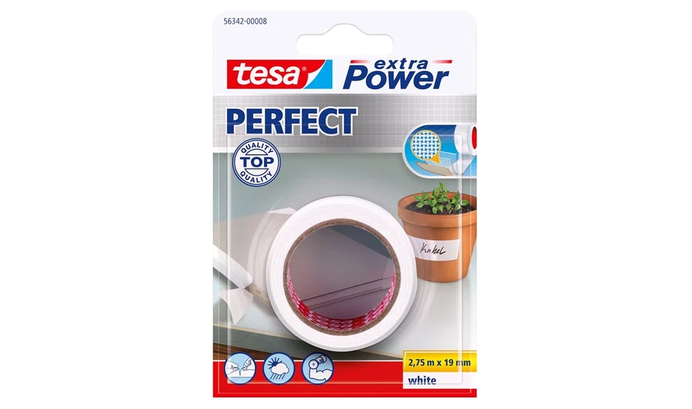 tesa Extra Power Perfect, hvit v:2921074