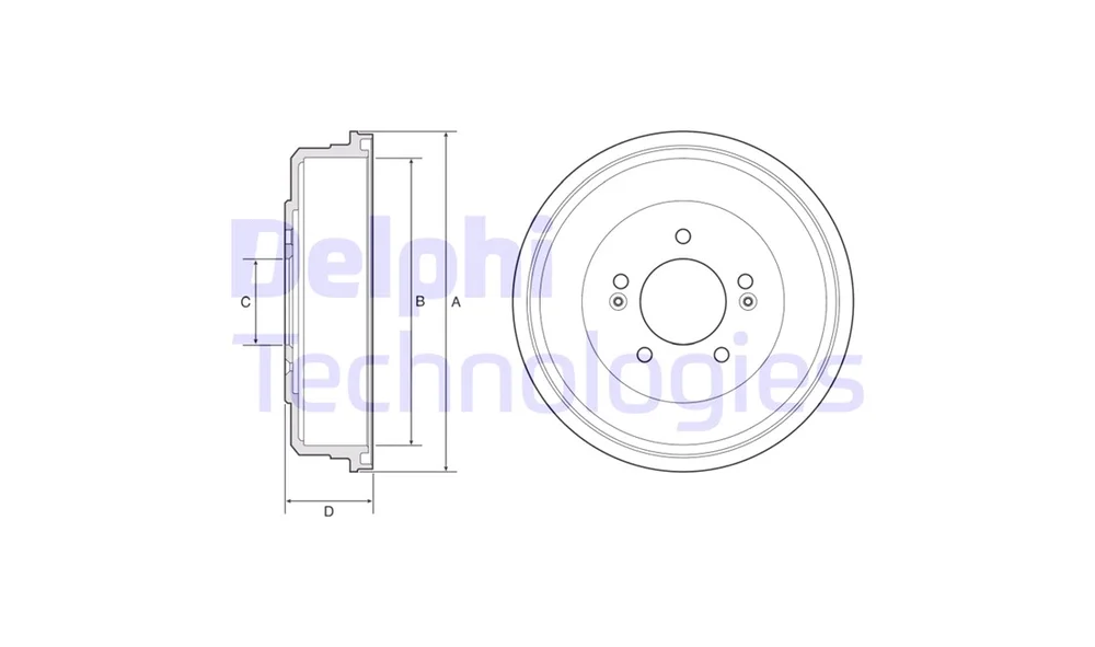 Bremsetrommel – BF599 – (Delphi) v:4168875 Bremsetrommel – BF599 – (Delphi) v:4168875