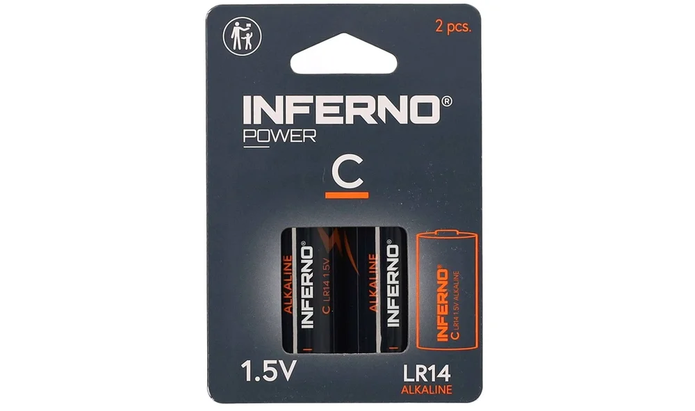 Alkaline batteri C 2-pakk v:5931186