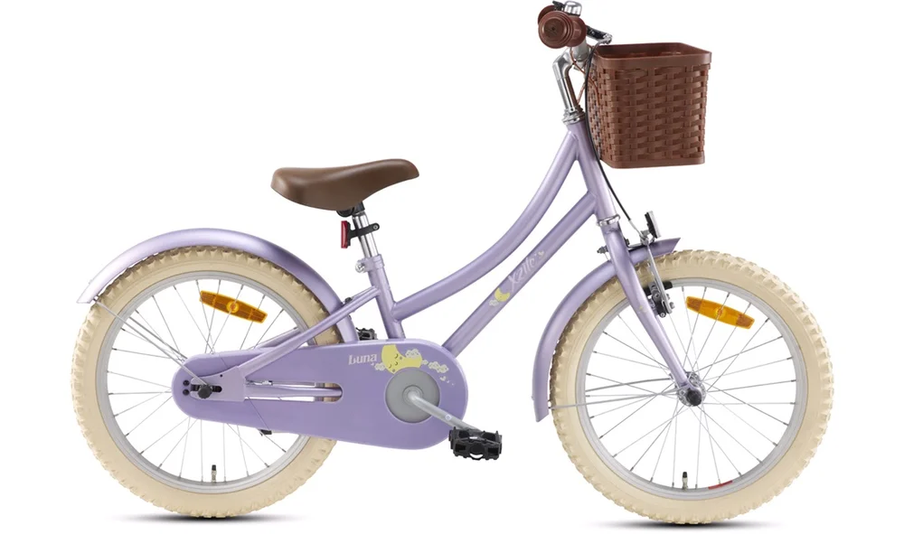 Barnesykkel 18\ alu Luna Purple m\/kurv v:8450831″ Barnesykkel 18\ alu Luna Purple m\/kurv v:8450831″