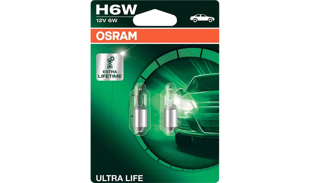 Pæresett H6W ULTRA LIFE Osram v:399618 Pæresett H6W ULTRA LIFE Osram v:399618