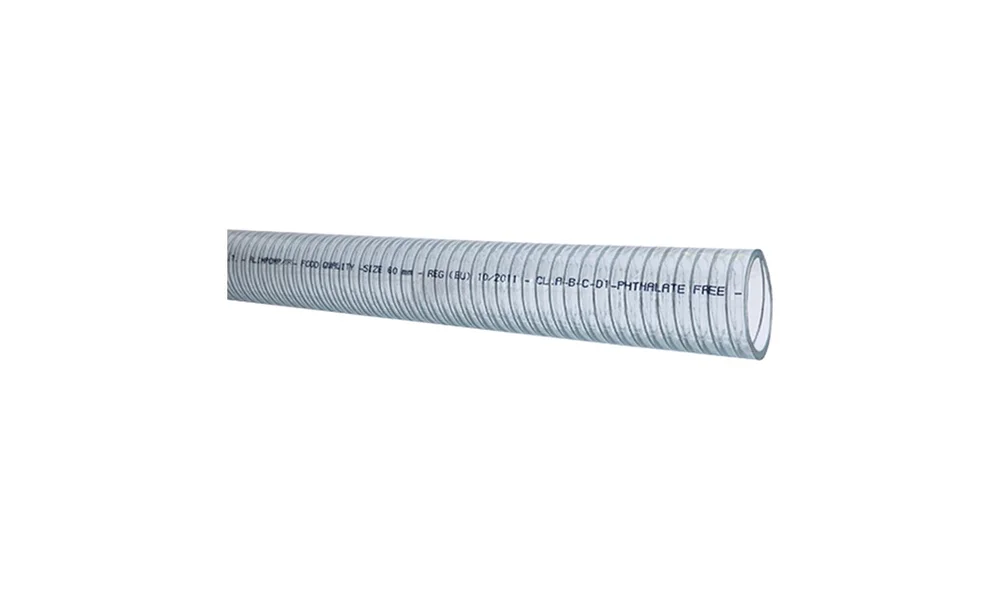 Klar slange m\/stålspiral 25mm, rulle 3m v:6172894 Klar slange m\/stålspiral 25mm, rulle 3m v:6172894