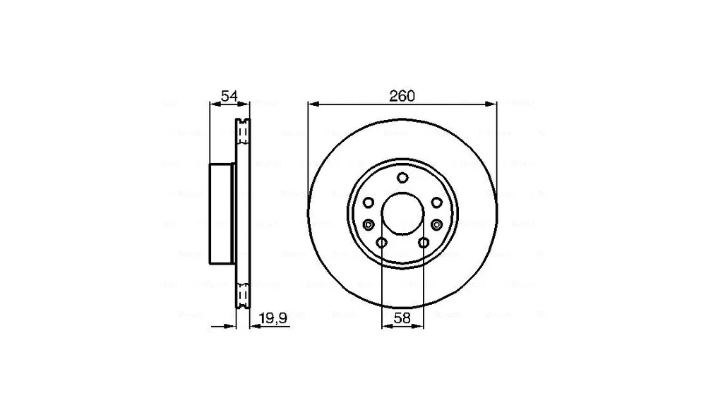 Bremseskive - 0 986 478 218 - (BOSCH) v:3450981
