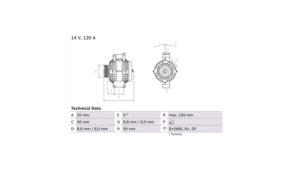 Dynamo – 0 986 047 660 – (BOSCH) v:4309979 Dynamo – 0 986 047 660 – (BOSCH) v:4309979