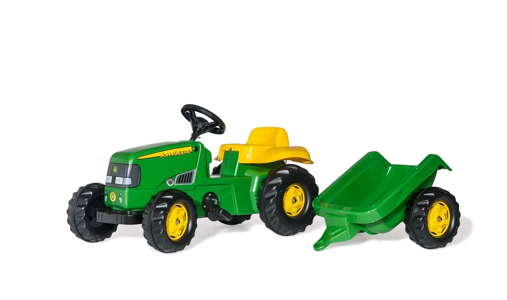 John Deere barnetraktor med tilhenger v:898548 John Deere barnetraktor med tilhenger v:898548
