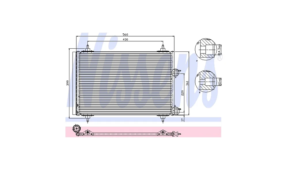 Kondensator, Klimaanlegg – ** FIRST FIT v:9891996 Kondensator, Klimaanlegg – ** FIRST FIT v:9891996