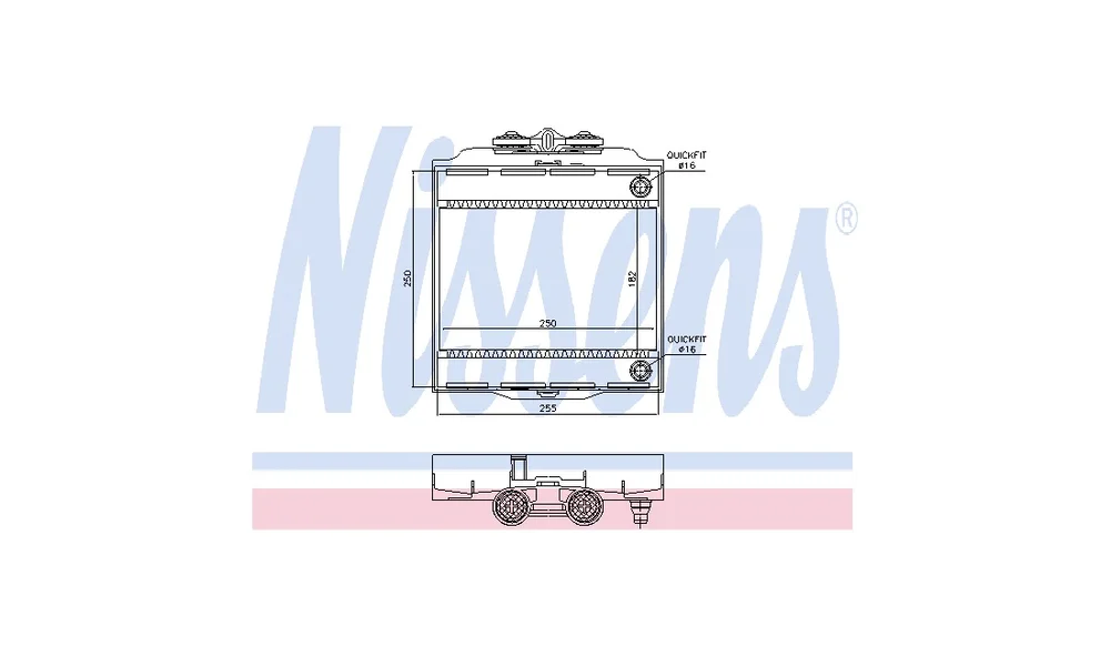 Radiator, Motorkjøling 60874 (Nissens) v:2165657