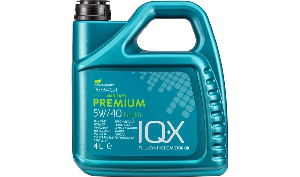 IQ-X Premium 5W\/40 C3 partikel 4 liter v:8236771