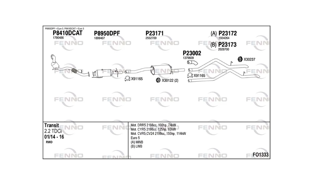 Avgassanlegg – FO1333 – (Fenno) v:756788