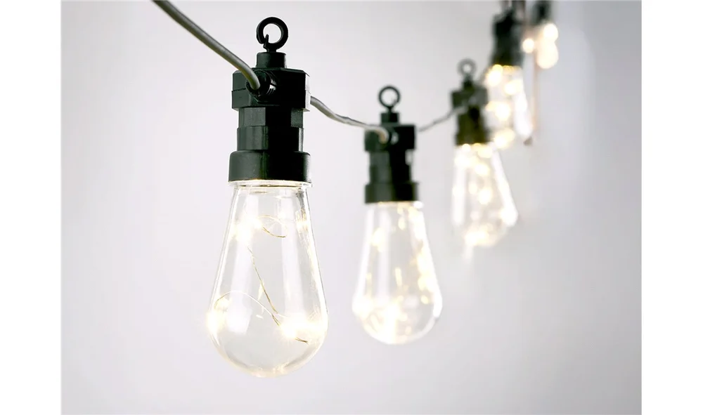 Partylyskjede 10 LED-pærer, varmhvit v:7353259