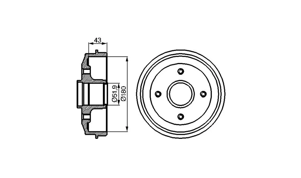 Bremsetrommel – 0 986 477 020 – (BOSCH) v:3205050 Bremsetrommel – 0 986 477 020 – (BOSCH) v:3205050
