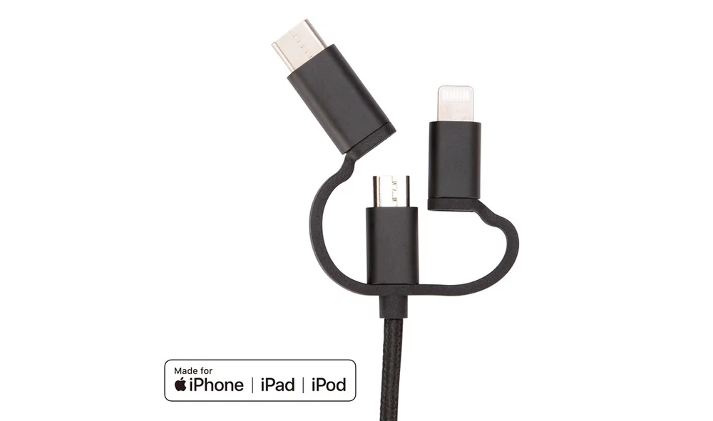 3-i-1 kabel Lightning\/Type C\/Micro-USB v:2375672