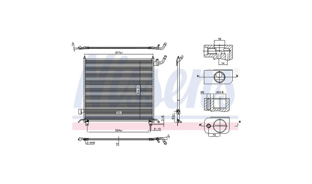 Lavtemperaturkjøler, intercooler 607376 v:9862274