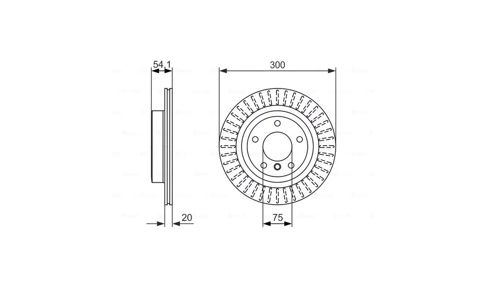 Bremseskive - 0 986 479 775 - (BOSCH) v:8865154