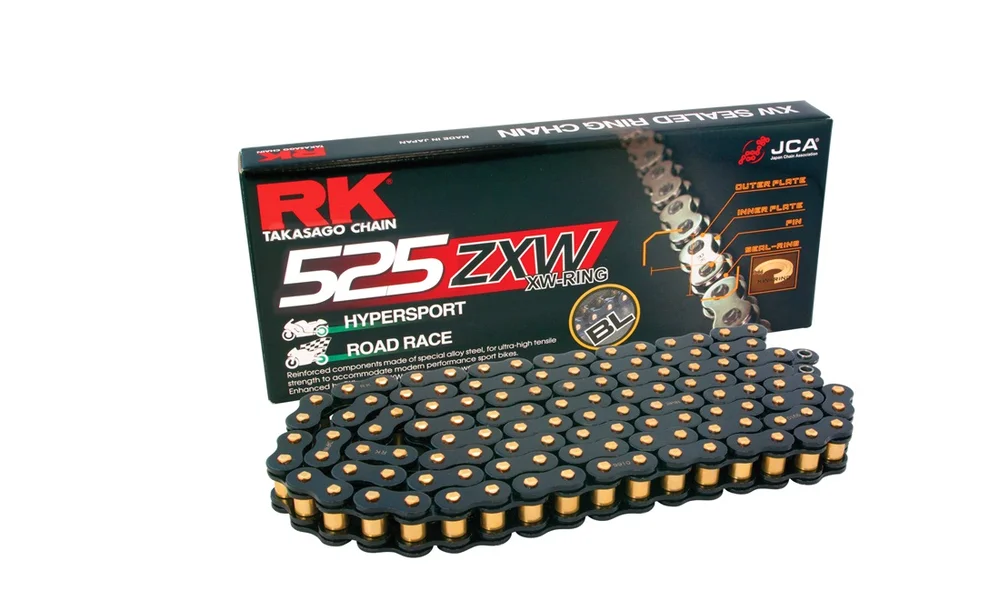 Kjede RK BL525ZXW Sort\/Gull XW-ring 120 v:4898371