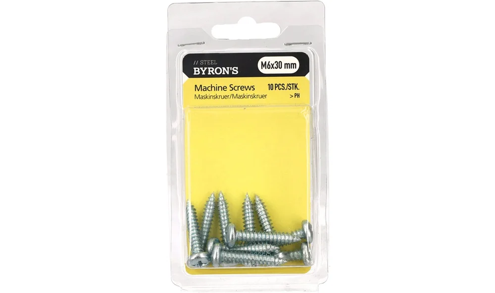 Skruer PH M6x30 mm – 10 stk v:6872818 Skruer PH M6x30 mm – 10 stk v:6872818